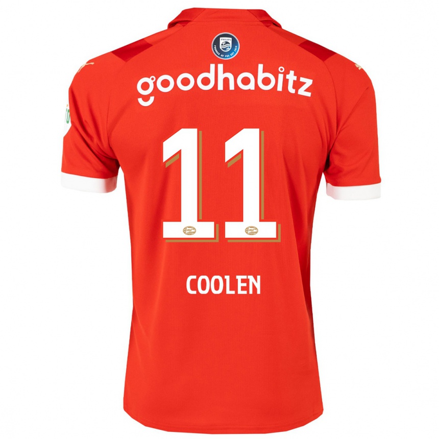 Kinder Fußball Nadia Coolen #11 Rot Heimtrikot Trikot 2023/24 T-Shirt Luxemburg