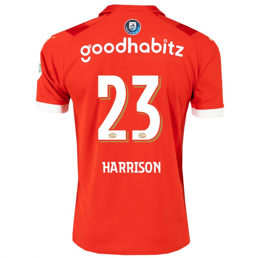 Kinder Fußball Amy Harrison #23 Rot Heimtrikot Trikot 2023/24 T-Shirt Luxemburg