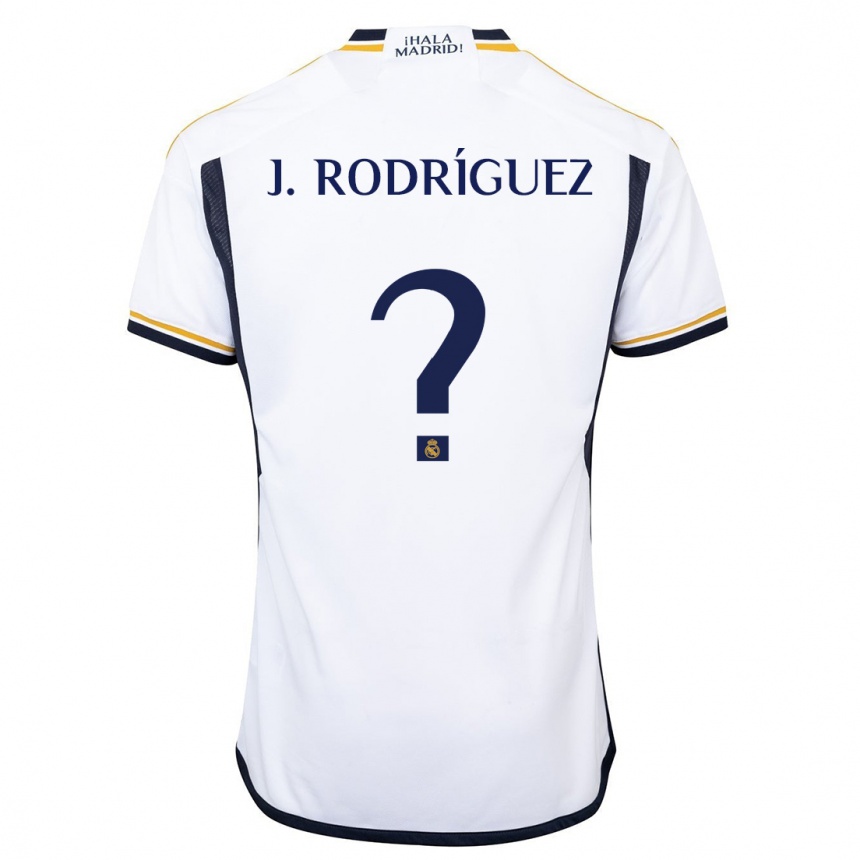 Kinder Fußball Juan Rodríguez #0 Weiß Heimtrikot Trikot 2023/24 T-Shirt Luxemburg