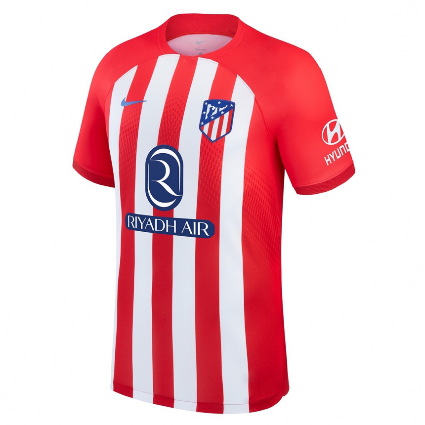 Kinder Fußball Angel Correa #10 Rot-Weiss Heimtrikot Trikot 2023/24 T-Shirt Luxemburg