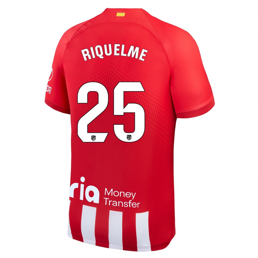 Kinder Fußball Rodrigo Riquelme #25 Rot-Weiss Heimtrikot Trikot 2023/24 T-Shirt Luxemburg