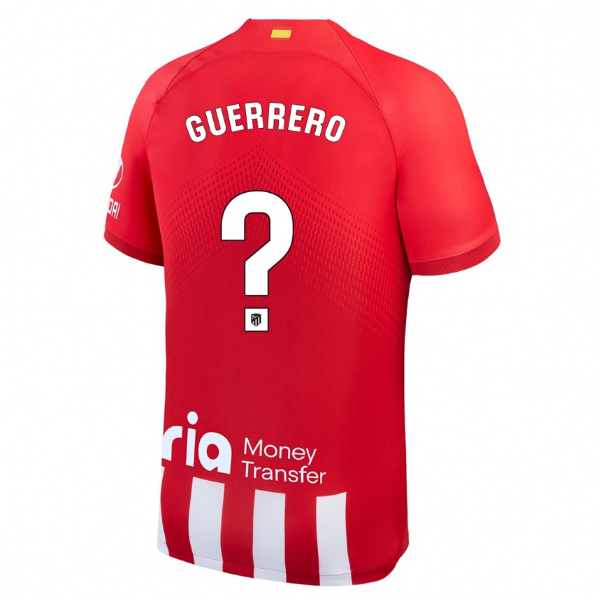 Kinder Fußball Sergio Guerrero #0 Rot-Weiss Heimtrikot Trikot 2023/24 T-Shirt Luxemburg