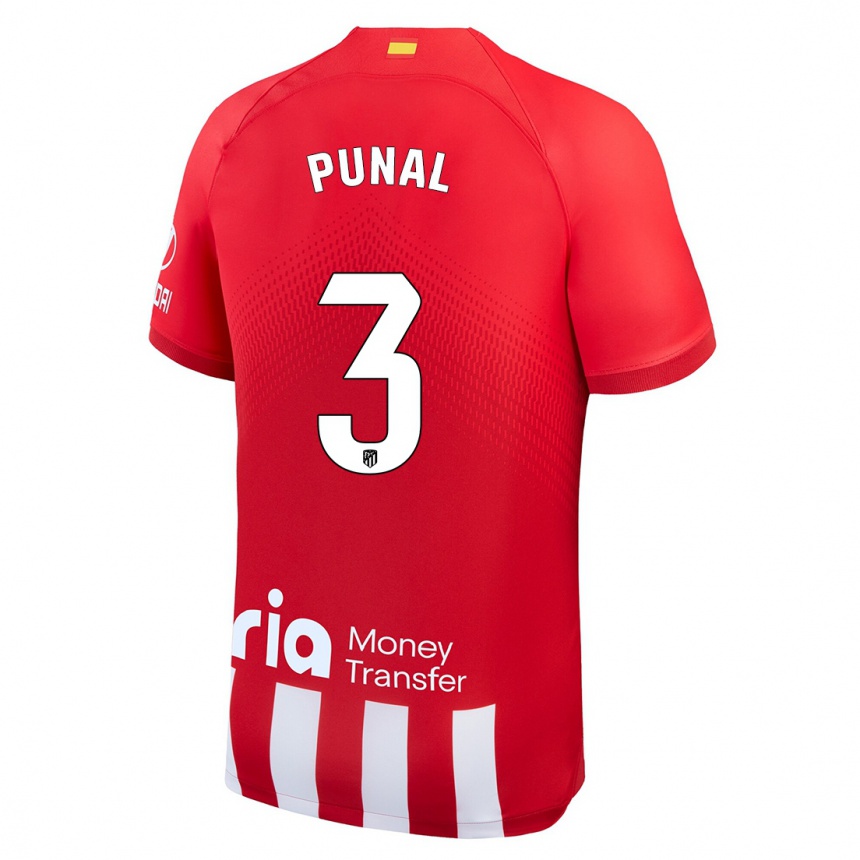 Kinder Fußball Aitor Punal #3 Rot-Weiss Heimtrikot Trikot 2023/24 T-Shirt Luxemburg