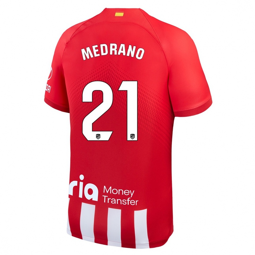 Kinder Fußball Fernando Medrano #21 Rot-Weiss Heimtrikot Trikot 2023/24 T-Shirt Luxemburg