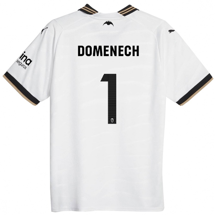 Kinder Fußball Jaume Doménech #1 Weiß Heimtrikot Trikot 2023/24 T-Shirt Luxemburg