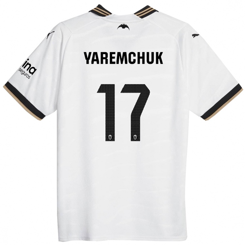 Kinder Fußball Roman Yaremchuk #17 Weiß Heimtrikot Trikot 2023/24 T-Shirt Luxemburg