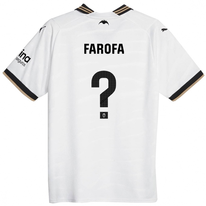 Kinder Fußball Rodrigo Farofa #0 Weiß Heimtrikot Trikot 2023/24 T-Shirt Luxemburg