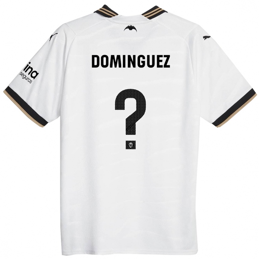 Kinder Fußball Mario Dominguez #0 Weiß Heimtrikot Trikot 2023/24 T-Shirt Luxemburg