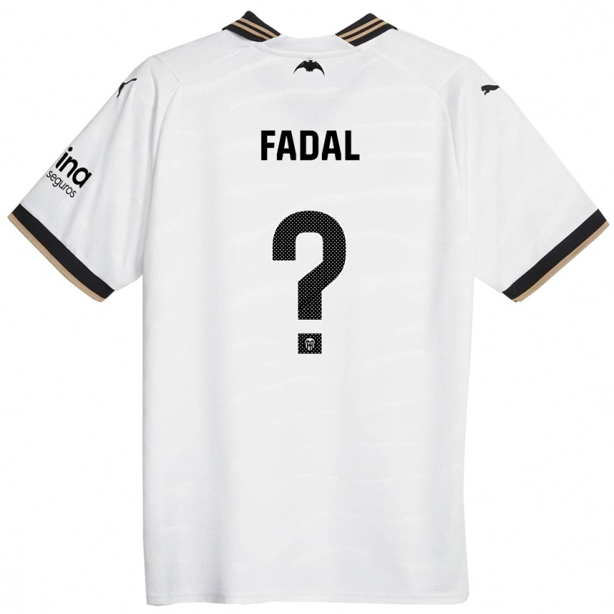 Kinder Fußball Ali Fadal #0 Weiß Heimtrikot Trikot 2023/24 T-Shirt Luxemburg