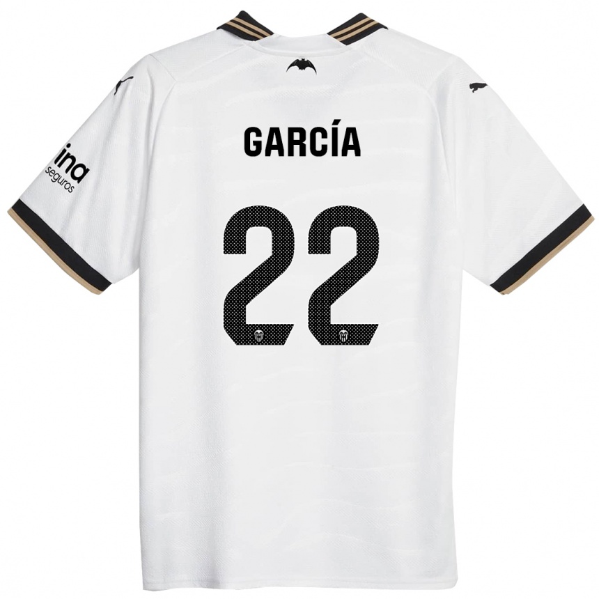 Kinder Fußball Azael García #22 Weiß Heimtrikot Trikot 2023/24 T-Shirt Luxemburg