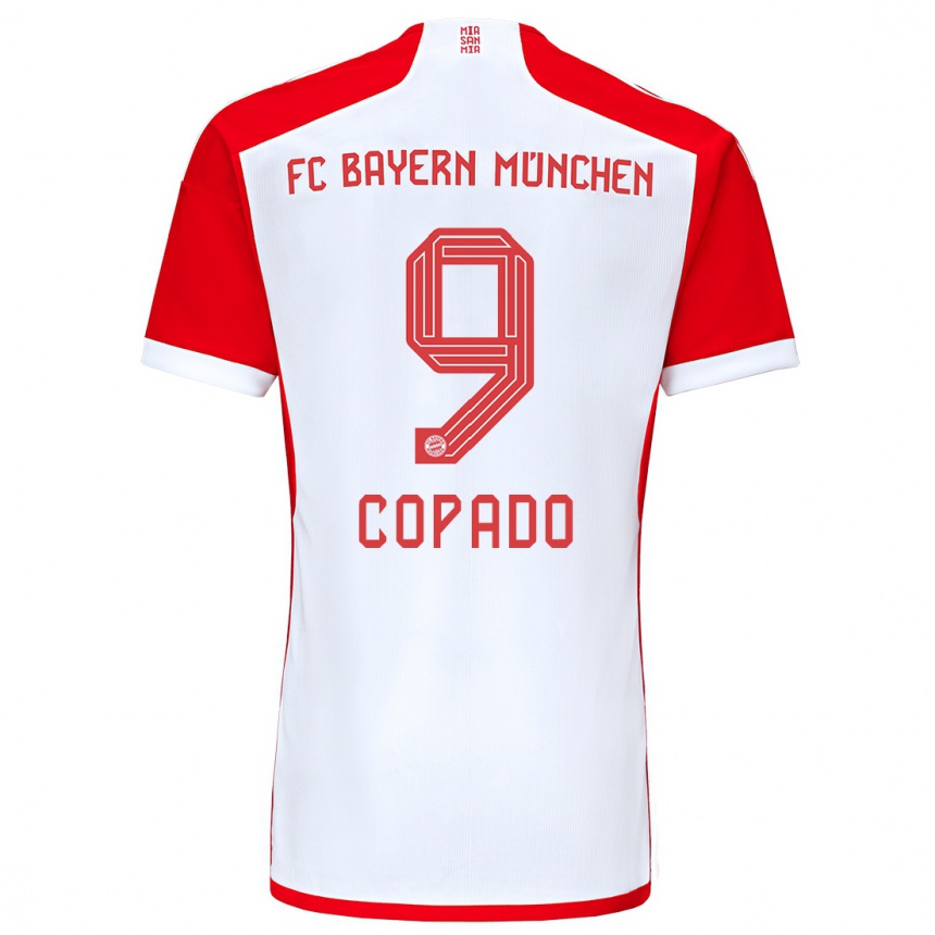 Kinder Fußball Lucas Copado #9 Rot-Weiss Heimtrikot Trikot 2023/24 T-Shirt Luxemburg