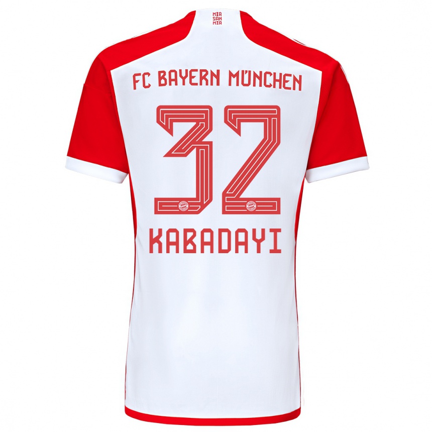 Kinder Fußball Yusuf Kabadayi #32 Rot-Weiss Heimtrikot Trikot 2023/24 T-Shirt Luxemburg