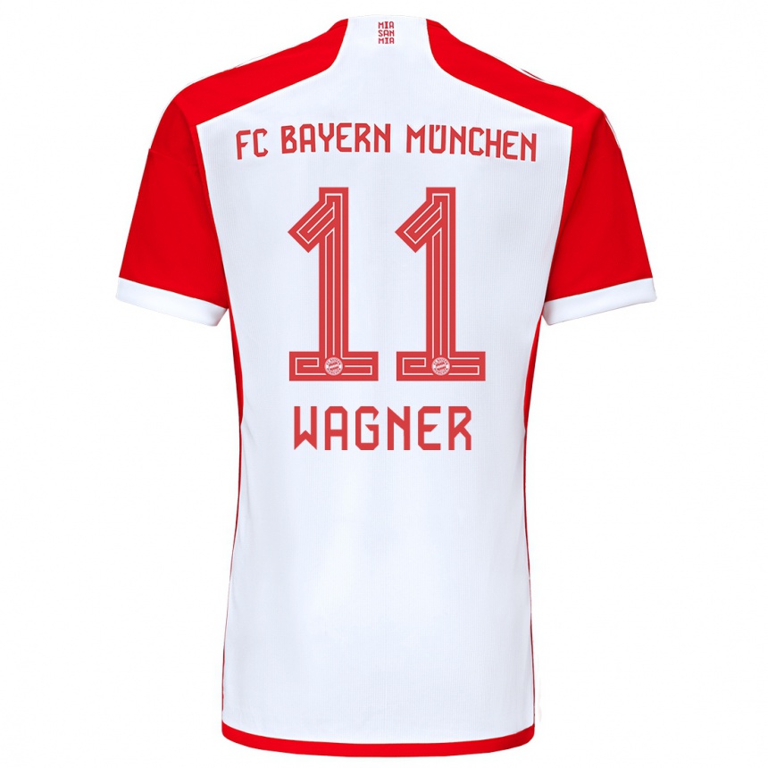 Kinder Fußball Ricardo Wagner #11 Rot-Weiss Heimtrikot Trikot 2023/24 T-Shirt Luxemburg