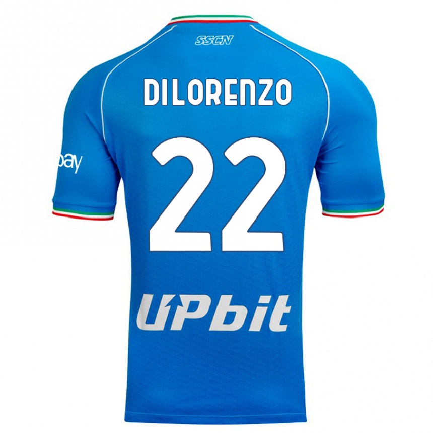 Kinder Fußball Giovanni Di Lorenzo #22 Himmelblau Heimtrikot Trikot 2023/24 T-Shirt Luxemburg