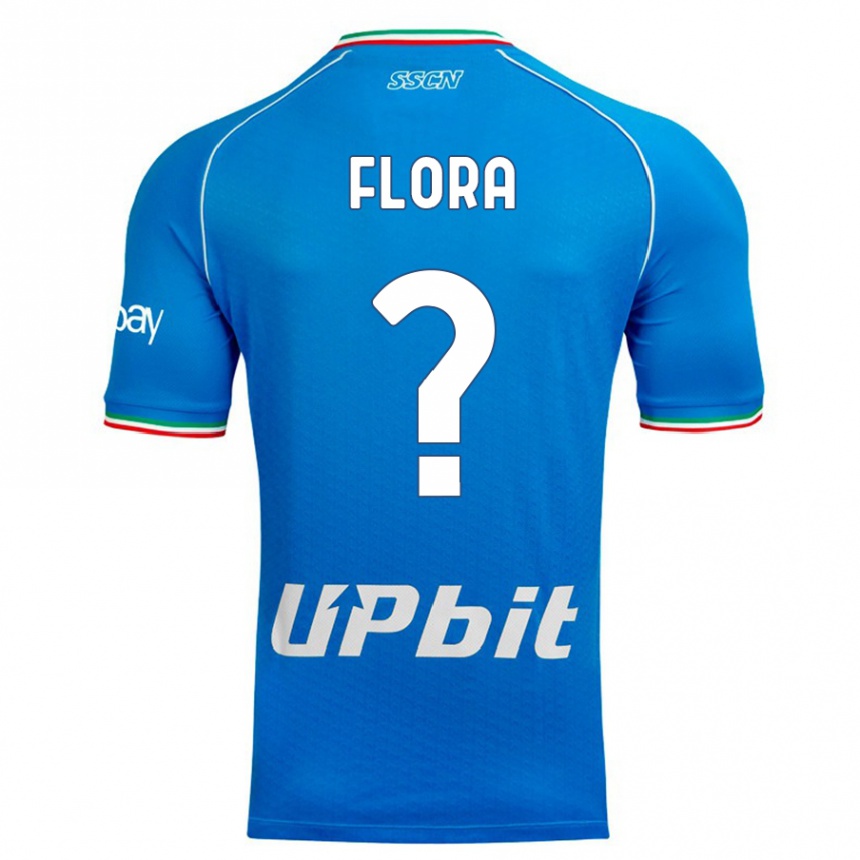 Kinder Fußball Massimiliano Flora #0 Himmelblau Heimtrikot Trikot 2023/24 T-Shirt Luxemburg