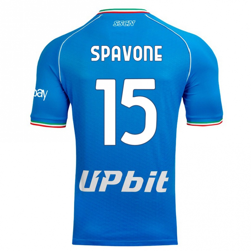 Kinder Fußball Alessandro Spavone #15 Himmelblau Heimtrikot Trikot 2023/24 T-Shirt Luxemburg