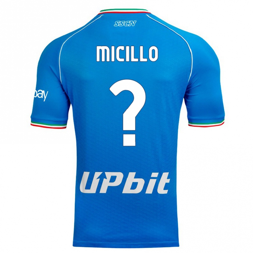 Kinder Fußball Salvatore Micillo #0 Himmelblau Heimtrikot Trikot 2023/24 T-Shirt Luxemburg