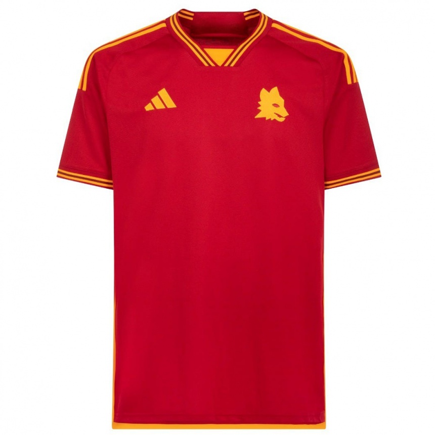 Kinder Fußball Eldor Shomurodov #14 Rot Heimtrikot Trikot 2023/24 T-Shirt Luxemburg