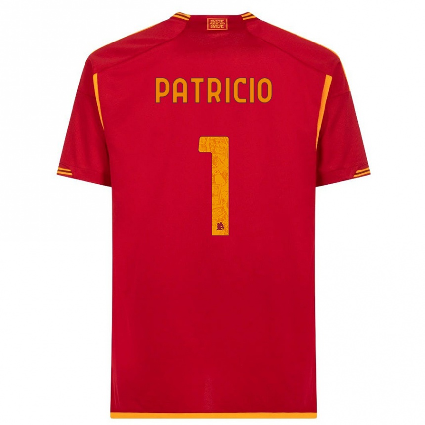 Kinder Fußball Rui Patricio #1 Rot Heimtrikot Trikot 2023/24 T-Shirt Luxemburg