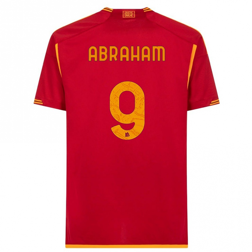 Kinder Fußball Tammy Abraham #9 Rot Heimtrikot Trikot 2023/24 T-Shirt Luxemburg