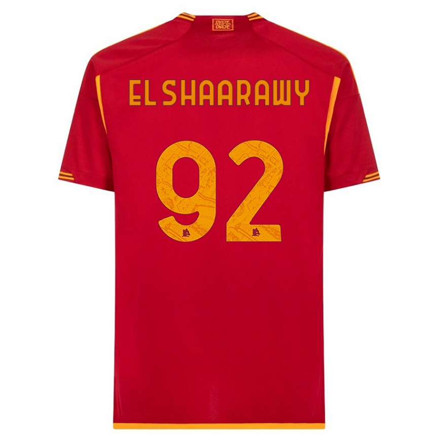 Kinder Fußball Stephan El Shaarawy #92 Rot Heimtrikot Trikot 2023/24 T-Shirt Luxemburg