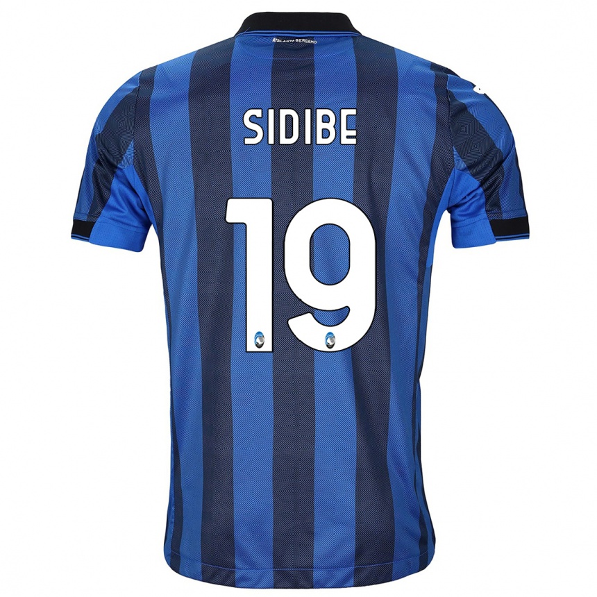 Kinder Fußball Alassane Sidibe #19 Schwarz Blau Heimtrikot Trikot 2023/24 T-Shirt Luxemburg