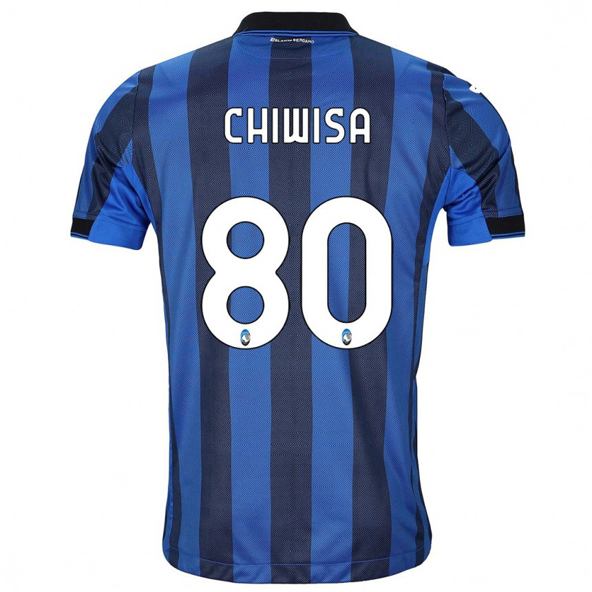 Kinder Fußball Mannah Chiwisa #80 Schwarz Blau Heimtrikot Trikot 2023/24 T-Shirt Luxemburg