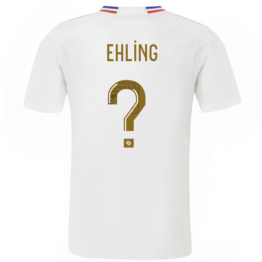 Kinder Fußball Thibaut Ehling #0 Weiß Heimtrikot Trikot 2023/24 T-Shirt Luxemburg