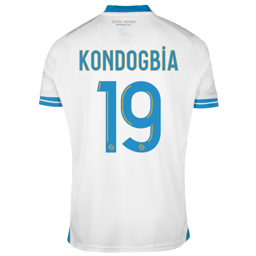 Kinder Fußball Geoffrey Kondogbia #19 Weiß Heimtrikot Trikot 2023/24 T-Shirt Luxemburg