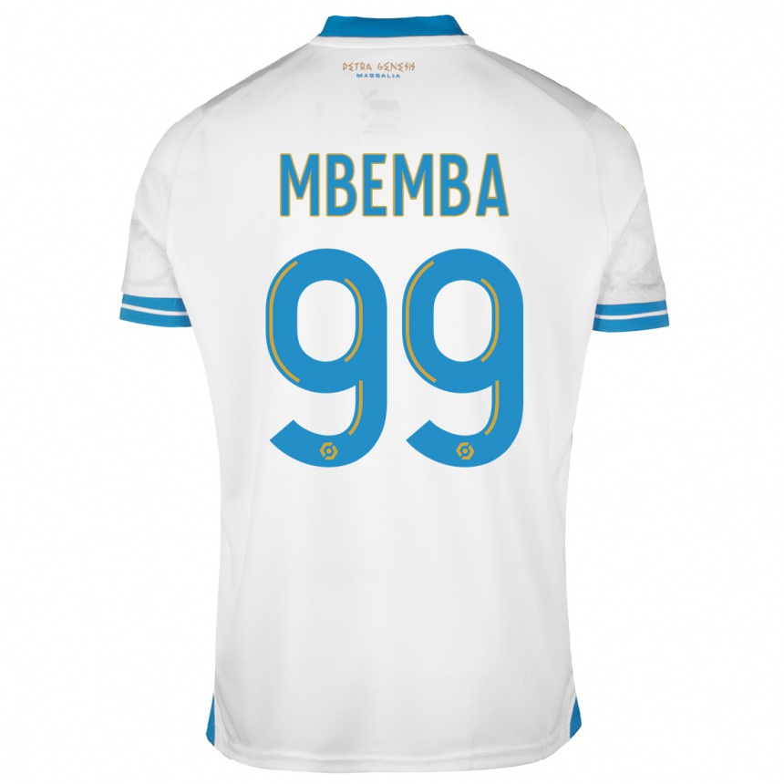 Kinder Fußball Chancel Mbemba #99 Weiß Heimtrikot Trikot 2023/24 T-Shirt Luxemburg