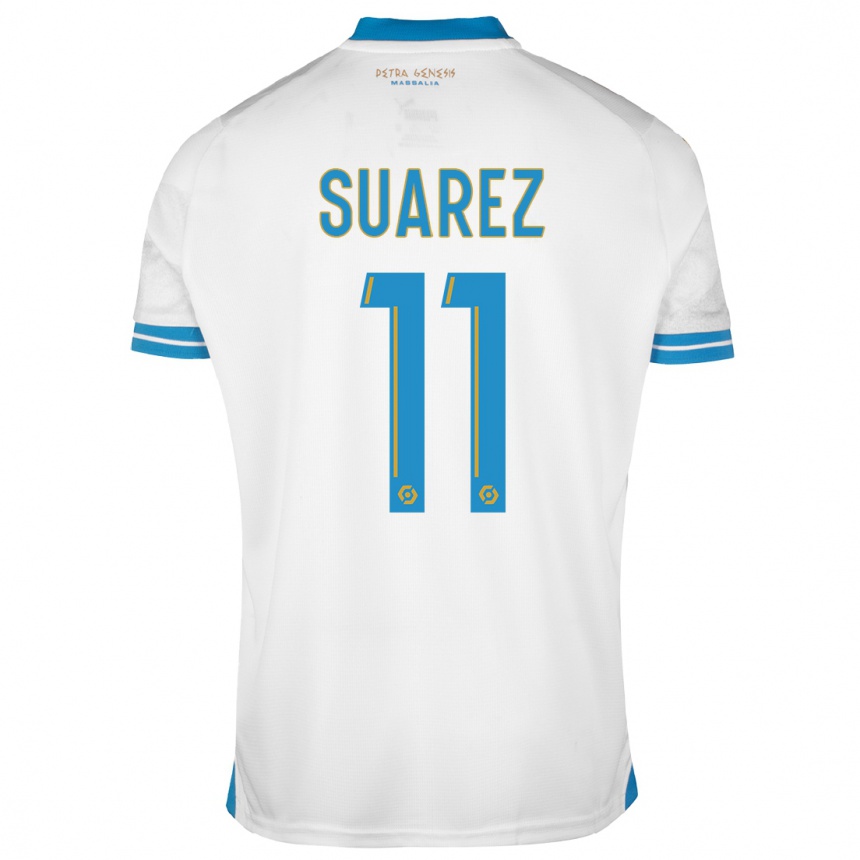 Kinder Fußball Luis Suarez #11 Weiß Heimtrikot Trikot 2023/24 T-Shirt Luxemburg