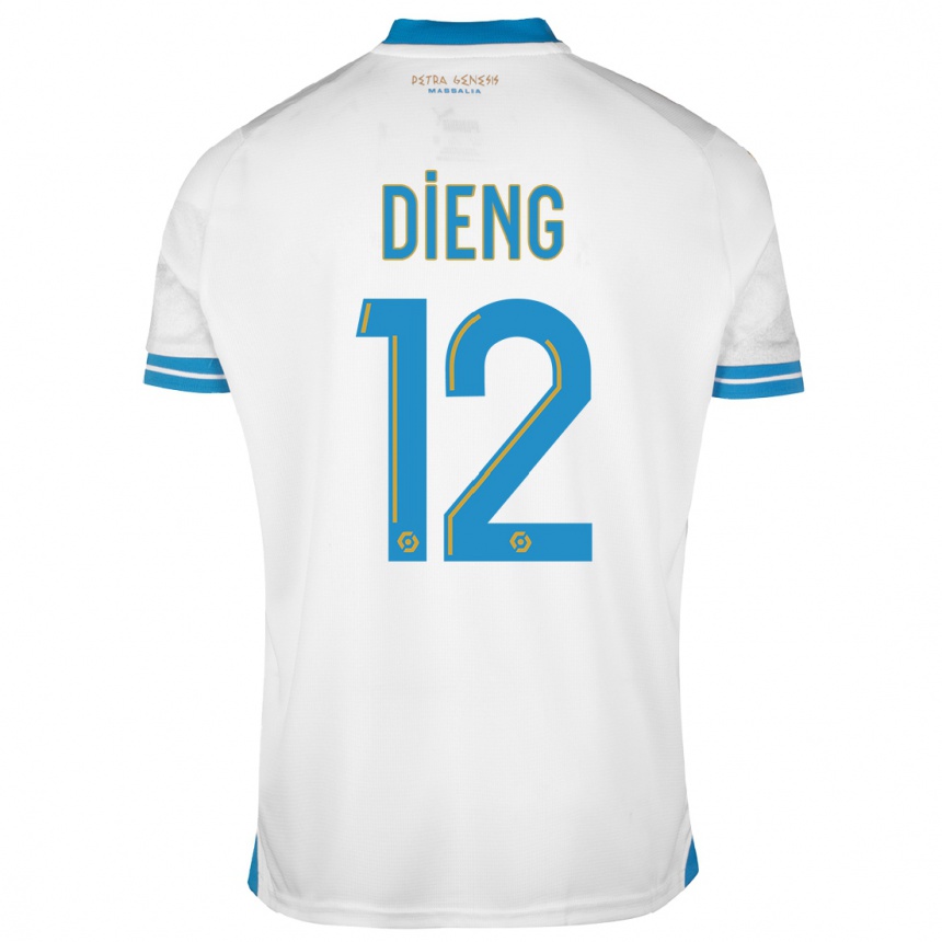 Kinder Fußball Bamba Dieng #12 Weiß Heimtrikot Trikot 2023/24 T-Shirt Luxemburg