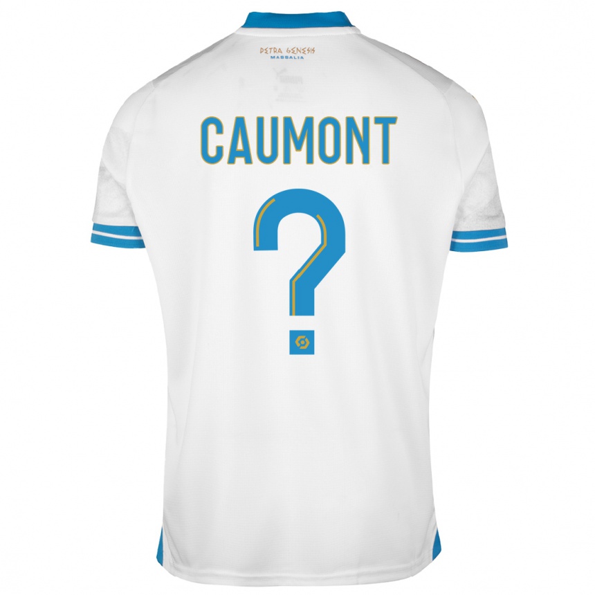 Kinder Fußball Enzo Caumont #0 Weiß Heimtrikot Trikot 2023/24 T-Shirt Luxemburg