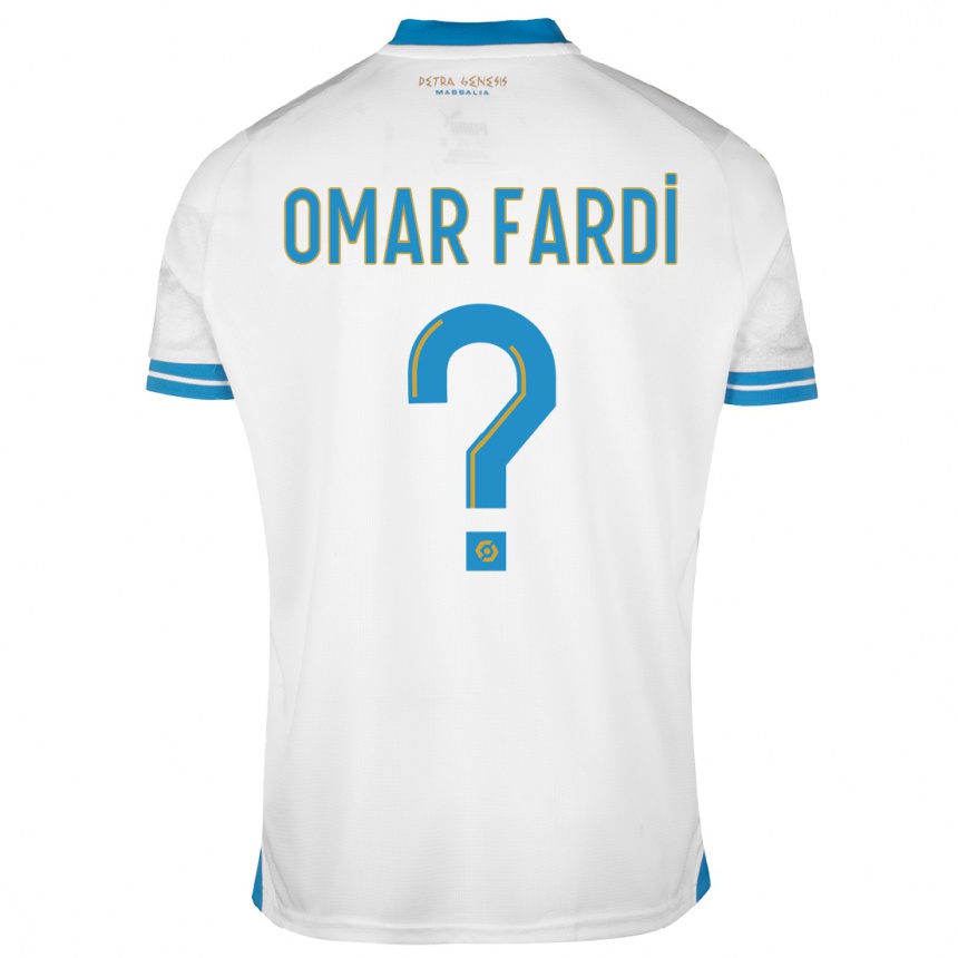 Kinder Fußball El Omar Fardi #0 Weiß Heimtrikot Trikot 2023/24 T-Shirt Luxemburg