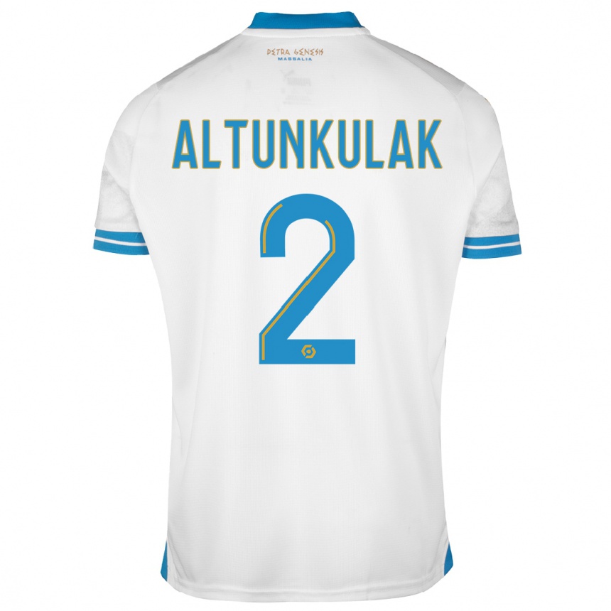 Kinder Fußball Selen Altunkulak #2 Weiß Heimtrikot Trikot 2023/24 T-Shirt Luxemburg