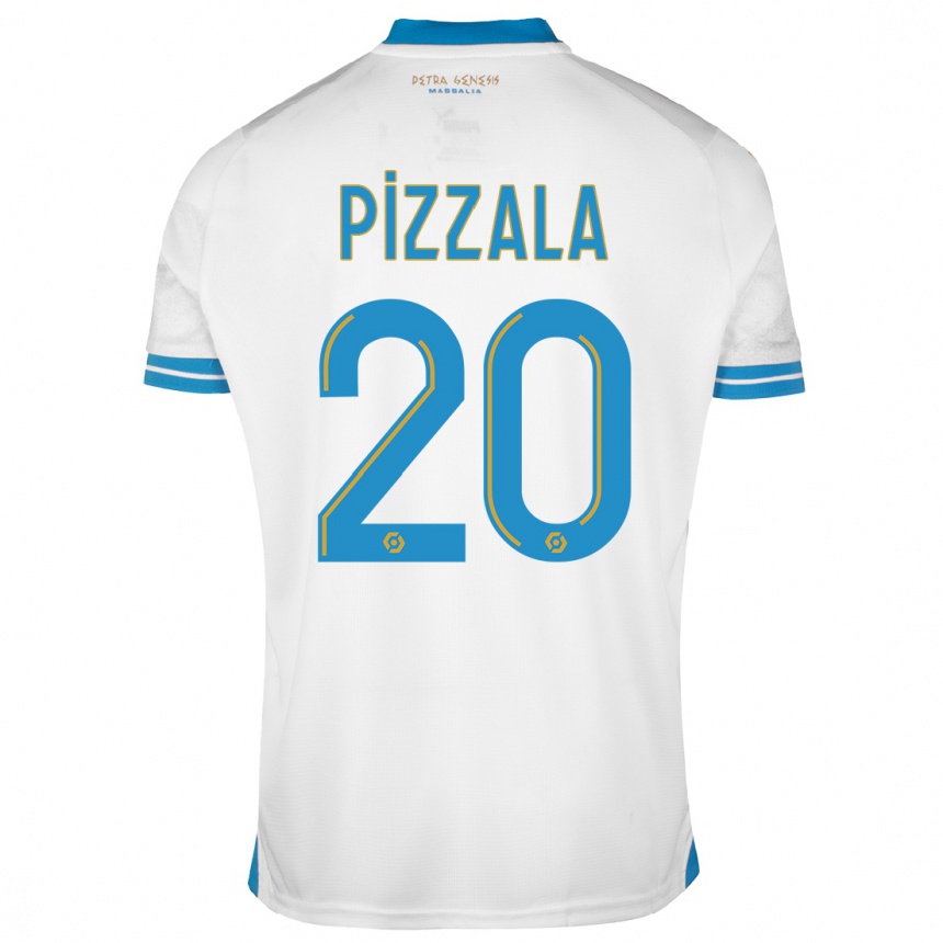 Kinder Fußball Caroline Pizzala #20 Weiß Heimtrikot Trikot 2023/24 T-Shirt Luxemburg