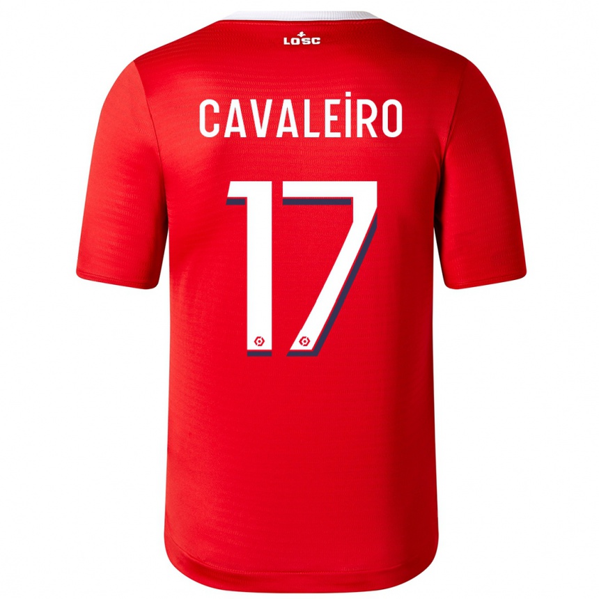 Kinder Fußball Ivan Cavaleiro #17 Rot Heimtrikot Trikot 2023/24 T-Shirt Luxemburg