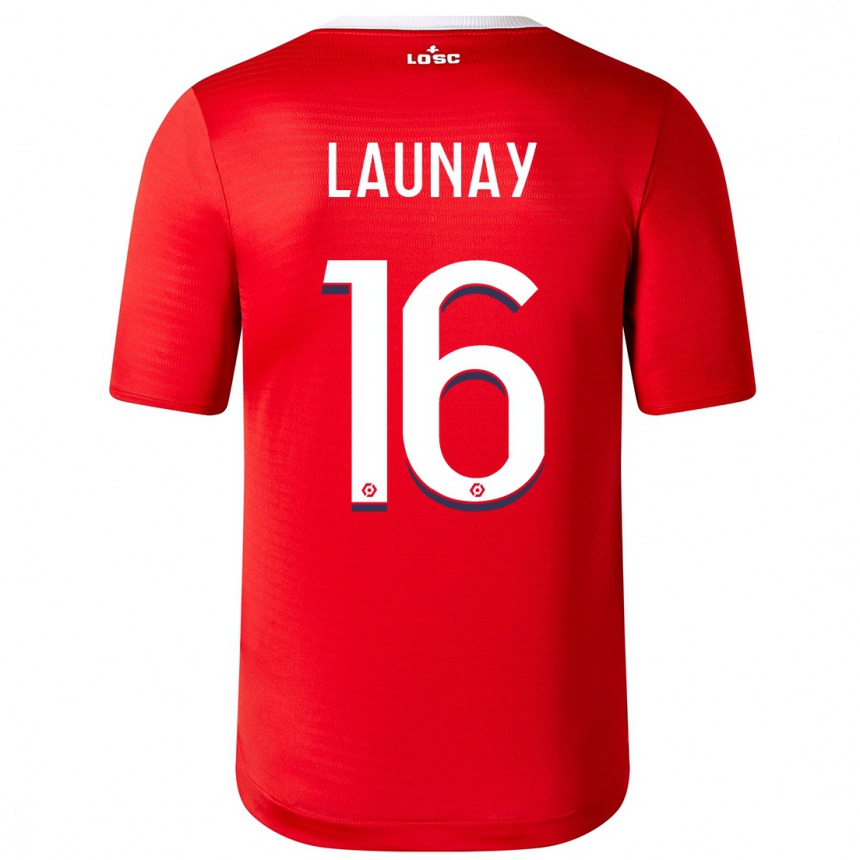 Kinder Fußball Elisa Launay #16 Rot Heimtrikot Trikot 2023/24 T-Shirt Luxemburg