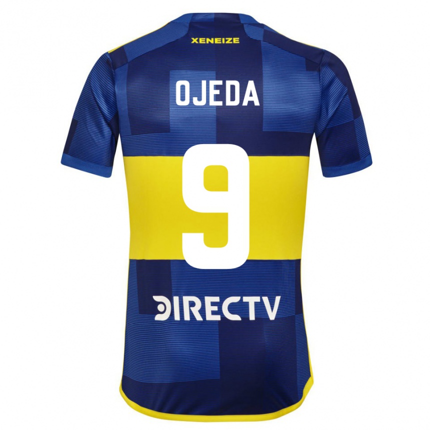 Kinder Fußball Andrea Ojeda #9 Dunkelblau Gelb Heimtrikot Trikot 2023/24 T-Shirt Luxemburg