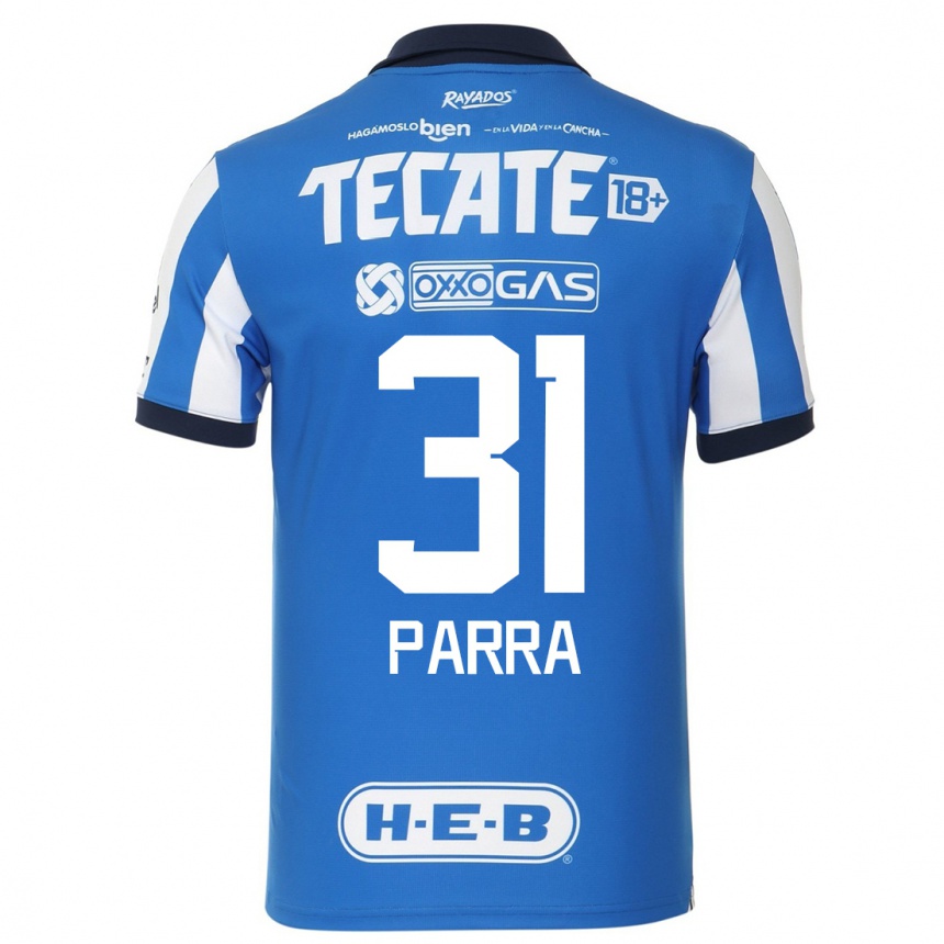 Kinder Fußball Daniel Parra #31 Blau Weiss Heimtrikot Trikot 2023/24 T-Shirt Luxemburg
