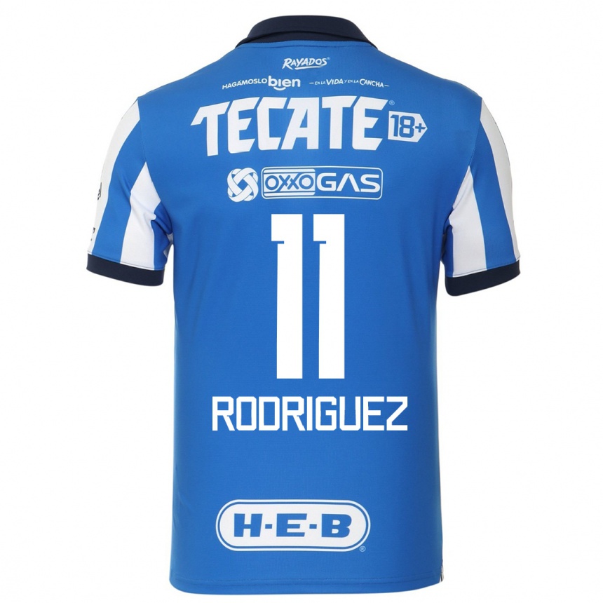 Kinder Fußball Lizette Rodriguez #11 Blau Weiss Heimtrikot Trikot 2023/24 T-Shirt Luxemburg
