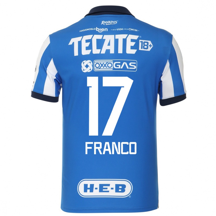 Kinder Fußball Yamile Franco #17 Blau Weiss Heimtrikot Trikot 2023/24 T-Shirt Luxemburg