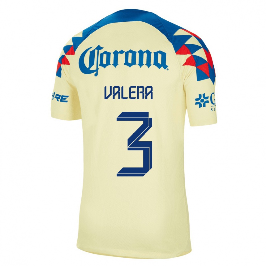 Kinder Fußball Selene Valera #3 Gelb Heimtrikot Trikot 2023/24 T-Shirt Luxemburg