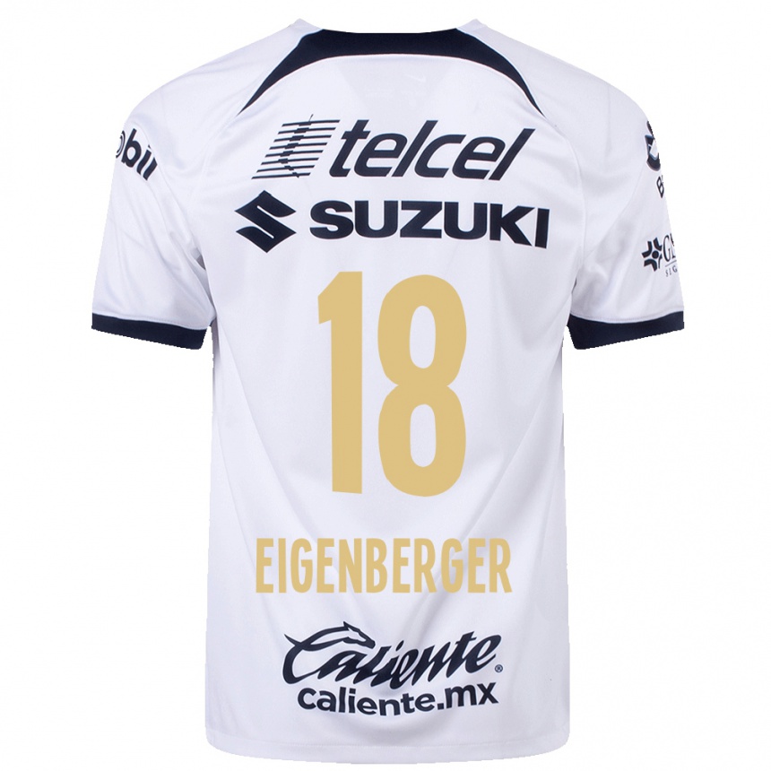 Kinder Fußball Chandra Eigenberger #18 Weiß Heimtrikot Trikot 2023/24 T-Shirt Luxemburg