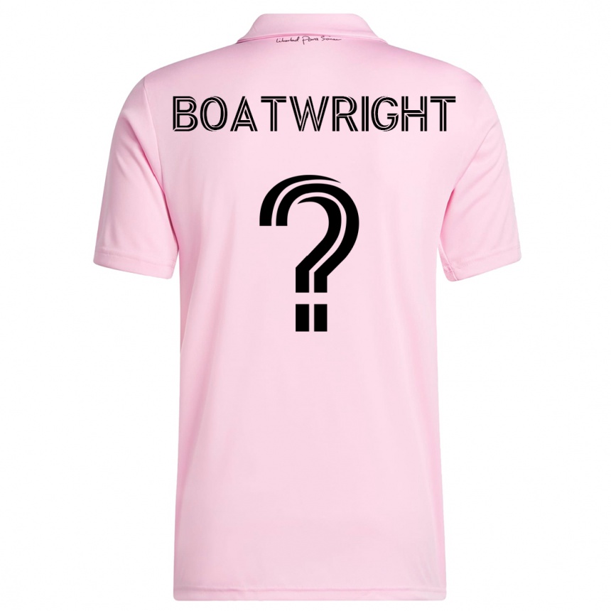 Kinder Fußball Israel Boatwright #0 Rosa Heimtrikot Trikot 2023/24 T-Shirt Luxemburg