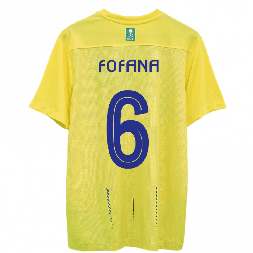 Kinder Fußball Seko Fofana #6 Gelb Heimtrikot Trikot 2023/24 T-Shirt Luxemburg