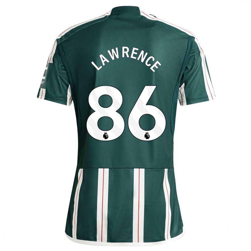 Kinder Fußball Marcus Lawrence #86 Dunkelgrün Auswärtstrikot Trikot 2023/24 T-Shirt Luxemburg