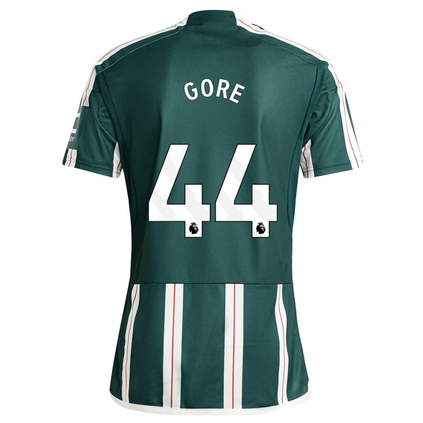 Kinder Fußball Daniel Gore #44 Dunkelgrün Auswärtstrikot Trikot 2023/24 T-Shirt Luxemburg