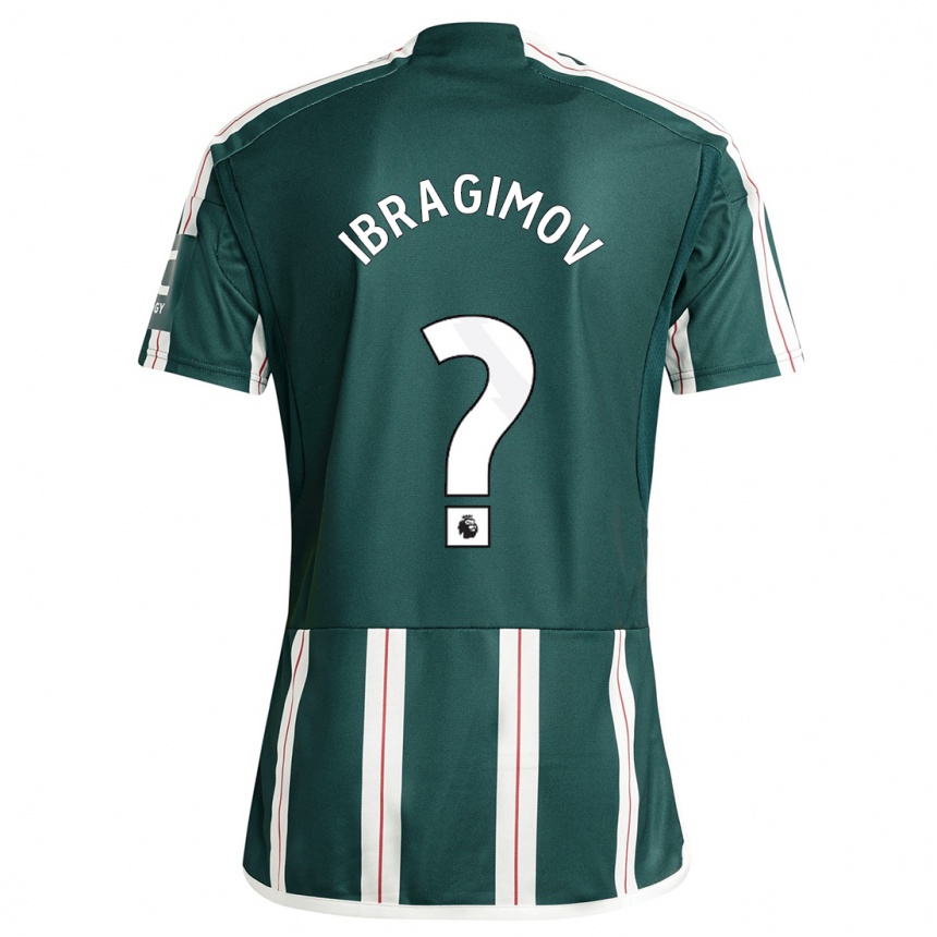 Kinder Fußball Amir Ibragimov #0 Dunkelgrün Auswärtstrikot Trikot 2023/24 T-Shirt Luxemburg