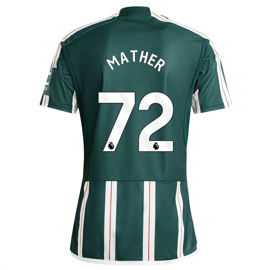 Kinder Fußball Sam Mather #72 Dunkelgrün Auswärtstrikot Trikot 2023/24 T-Shirt Luxemburg